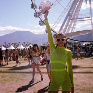 Beginning boutique mesh dress and bodysuit